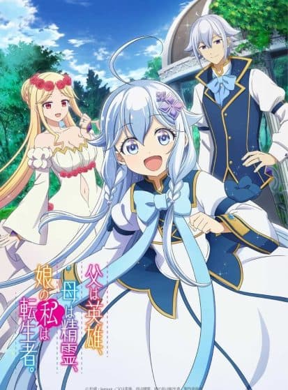Chichi wa Eiyuu Haha wa Seirei Musume no Watashi wa Tenseisha
