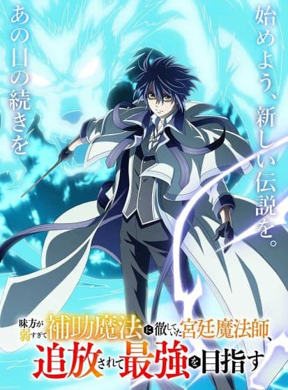 Mikata ga Yowasugite Hojo Mahou ni Tesshiteita Kyuutei Mahoushi, Tsuihou sarete Saikyou wo Mezashimasu